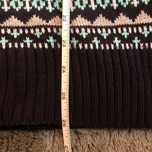 NEW YORK & CO Nordic Fair Isle Mock Knit Sweater - Picture 8 of 8
